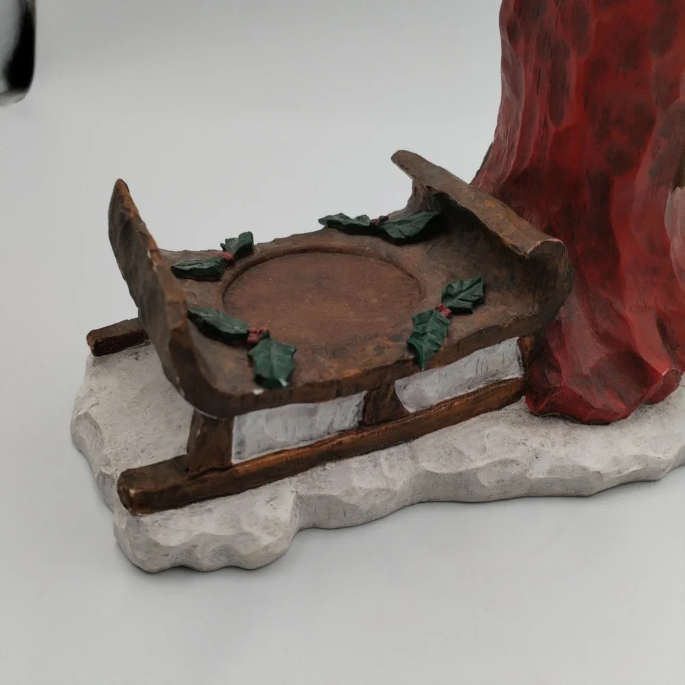 Craig Kirkwood for DEMDACO‎ 2002 Santa with Sledge Votive Candle Holder Figurine